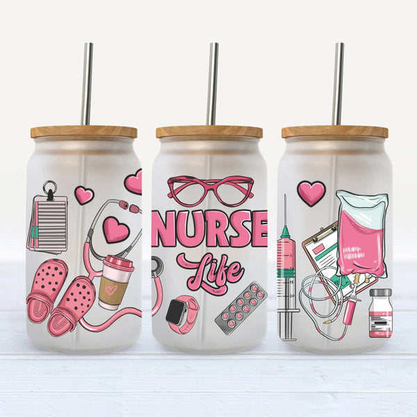 Nurse Life UVDTF Cup Wrap (16oz)