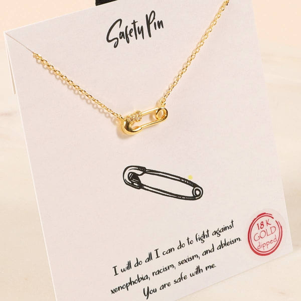 Safety Pin Necklace