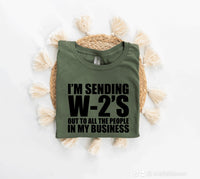 I’m Sending W-2’s