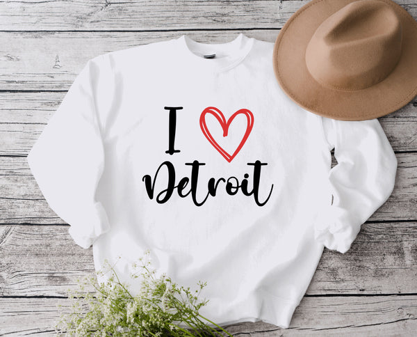 I ❤️ Detroit Sweatshirt