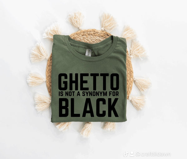 Ghetto is not Black