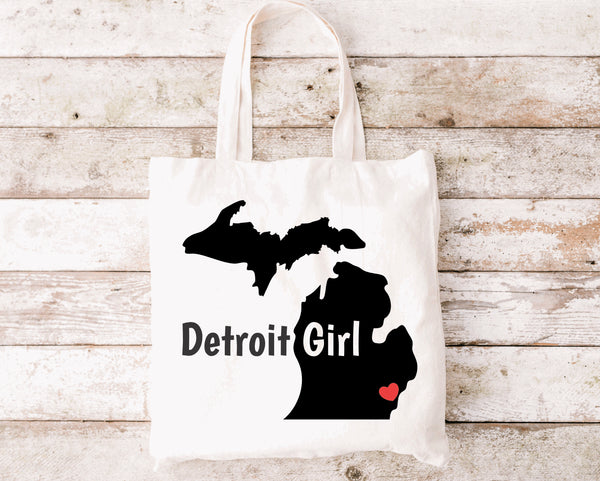 Detroit Girl Tote Bag