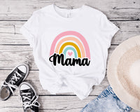 Mama- Pink Rainbow T-Shirt