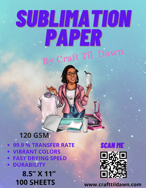 Sublimation Paper - 8.5” X 14”